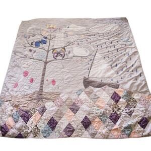 Anthropologie Rebecca Rebouche Oh To Dream Queen Quilt DAMAGED
